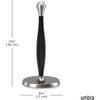 image:imageUmbra Tug OneHanded Tear Modern Paper Towel Holder Nickel  Freestanding design stable base fits standard paper towel rollsNickel