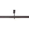 image:imageUmbra Twilight Curtain Rod Wrap Around Blackout 66 to 144 Inches Nickel  Steel supports up to 22 lbs includes all hardware fits grommet and pocket styles adjustable brackets matte finishDark Bronze