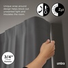 image:imageUmbra Twilight Curtain Rod Wrap Around Blackout 66 to 144 Inches Nickel  Steel supports up to 22 lbs includes all hardware fits grommet and pocket styles adjustable brackets matte finishGold