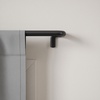 image:imageUmbra Twilight Curtain Rod Wrap Around Blackout 66 to 144 Inches Nickel  Steel supports up to 22 lbs includes all hardware fits grommet and pocket styles adjustable brackets matte finishBlack