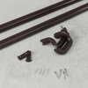 image:imageUmbra Twilight Curtain Rod Wrap Around Blackout 66 to 144 Inches Nickel  Steel supports up to 22 lbs includes all hardware fits grommet and pocket styles adjustable brackets matte finishDark Bronze
