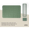 image:imageUmbra Udry Dish Drying Rack Folding Dish Drainer Mat Mini Dark Grey  Absorbent microfiber base removable tray dishwasher safe compact storage BPAfree plasticSpruce