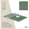 image:imageUmbra Udry Dish Drying Rack Folding Dish Drainer Mat Mini Dark Grey  Absorbent microfiber base removable tray dishwasher safe compact storage BPAfree plasticSpruce