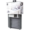 image:imageUmbra Udry Dish Drying Rack Over Sink Foldable 16 Slots Dark Grey  Absorbent microfiber mat arms extend 13 to 22 inches utensil caddy included machine washableOver the Sink Pack of 3