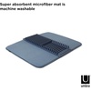 image:imageUmbra Udry Dish Rack and Microfiber Drying Mat  SpaceSaving Design Folds Up for Easy Storage Basic Rack DenimDenim