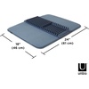 image:imageUmbra Udry Dish Rack and Microfiber Drying Mat  SpaceSaving Design Folds Up for Easy Storage Basic Rack DenimDenim