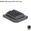 image:imageUmbra Udry Dish Rack with Movable Pegs and Microfiber Drying Mat  SpaceSaving Design Folds Up for Easy Storage Basic Rack Dark Grey