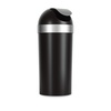 image:imageUmbra Venti Trash Can Swing Top Lid Kitchen Garbage Can 16 Gallon Pewter  Stable and durable build easy wipe clean maintenance indoor or outdoor use commercial or residential plasticBlackNickel