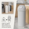 image:imageUmbra Venti Trash Can Swing Top Lid Kitchen Garbage Can 16 Gallon Pewter  Stable and durable build easy wipe clean maintenance indoor or outdoor use commercial or residential plasticGrey