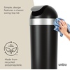 image:imageUmbra Venti Trash Can Swing Top Lid Kitchen Garbage Can 16 Gallon Pewter  Stable and durable build easy wipe clean maintenance indoor or outdoor use commercial or residential plasticBlackNickel