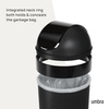 image:imageUmbra Venti Trash Can Swing Top Lid Kitchen Garbage Can 16 Gallon Pewter  Stable and durable build easy wipe clean maintenance indoor or outdoor use commercial or residential plasticBlack