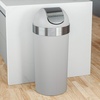 image:imageUmbra Venti Trash Can Swing Top Lid Kitchen Garbage Can 16 Gallon Pewter  Stable and durable build easy wipe clean maintenance indoor or outdoor use commercial or residential plasticGreyNickel