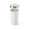 image:imageUmbra Vento Kitchen Trash Can Open Top Bin 165 Gallon GreyNickel  Brushed metal accents bag concealing design easy wipe clean fits home and office durable plasticSandNickel