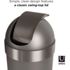 image:imageUmbra Vento Open Top 165Gallon Kitchen Trash Large BlackNickel amp Vento Open Top 165Gallon Kitchen Trash Large Garbage Can for Indoor Outdoor or Commercial Use 165 Gallon GreySteelPewter