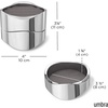 image:imageUmbra Wavy Jewelry Organizer 2 Tier Ring Holder Chrome  Chrome finish wavy design modern vanity and dresser dcor