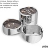 image:imageUmbra Wavy Jewelry Organizer 2 Tier Ring Holder Chrome  Chrome finish wavy design modern vanity and dresser dcor