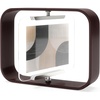image:imageUmbra Bellwood Desk Picture Frame Rotating Double Sided 4x6 Walnut  Beech wood 360 degree pivot two photo display portrait or landscape wipe clean