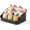 image:imageUmbra Bellwood Utensil Holder Kitchen Storage Organizer WhiteNatural  Three tier compartments removable dividers compact countertop fit recycled plasticBlackWalnut