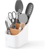 image:imageUmbra Bellwood Utensil Holder Kitchen Storage Organizer WhiteNatural  Three tier compartments removable dividers compact countertop fit recycled plasticWhiteNatural
