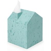 image:imageUmbra Casa Tissue Box Cover House Shaped Kleenex Box Holder Square White  Adds decorative touch to rooms easy one hand retrieval wipe with damp cloth durable plasticOcean Blue