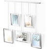 image:imageUmbra Exhibit Picture Frame Gallery Set Adjustable Wall Collage Displays Three 8x10 Photos Set of 3 BlackChrome