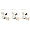 image:imageUmbra Exhibit Picture Frame Set Adjustable Wall Mount Set of 5 Brass  Steel construction customizable layout damagefree hanging fits 4x6 and 5x7 photos includes mounting hardwarePack of 3