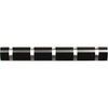 image:imageUmbra FlipR Wood WallMount Rack with Five Retractable Hooks Glossy Black