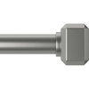 image:imageUmbra Geo Steel Curtain Rod NoDrill Adjustable 42 to 120 Inches Black  Pinpoint fastening technology low impact holes easy drywall install fits multiple surfaces quick setupNickel
