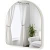 image:imageUmbra Hubba Arched Wall Mirror with Metallic Frame Modern Style for Bathroom Entryway Living Room and More 34 x 36Inch Brass