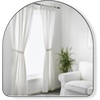 image:imageUmbra Hubba Arched Wall Mirror with Metallic Frame Modern Style for Bathroom Entryway Living Room and More 34 x 36Inch TitaniumTitanium
