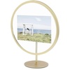image:imageUmbra Infinity Picture Frame Floating Photo Display for Desk or Wall 5X7 MAT BRASMatte Brass