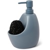 image:imageUmbra Joey Ceramic Liquid Soap Dispenser with Sponge Caddy Ideal for Kitchen or Bathroom Use Slate Blue