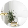 image:imageUmbra Perch 24 Brass Wall MirrorBrass