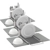 image:imageUmbra Udry Dish Drying Rack Over Sink Foldable 16 Slots Dark Grey  Absorbent microfiber mat arms extend 13 to 22 inches utensil caddy included machine washableOver the Sink Pack of 3