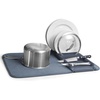 image:imageUmbra Udry Dish Rack and Microfiber Drying Mat  SpaceSaving Design Folds Up for Easy Storage Basic Rack DenimDenim