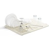 image:imageUmbra Udry Dish Rack with Movable Pegs and Microfiber Drying Mat  SpaceSaving Design Folds Up for Easy Storage Basic Rack Linen