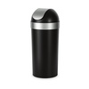 image:imageUmbra Venti Trash Can Swing Top Lid Kitchen Garbage Can 16 Gallon Pewter  Stable and durable build easy wipe clean maintenance indoor or outdoor use commercial or residential plasticBlackNickel