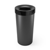image:imageUmbra Vento Kitchen Trash Can Open Top Bin 165 Gallon GreyNickel  Brushed metal accents bag concealing design easy wipe clean fits home and office durable plasticBlack