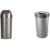 image:imageUmbra Vento Open Top 165Gallon Kitchen Trash Large BlackNickel amp Vento Open Top 165Gallon Kitchen Trash Large Garbage Can for Indoor Outdoor or Commercial Use 165 Gallon GreySteelPewter