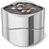 image:imageUmbra Wavy Jewelry Organizer 2 Tier Ring Holder Chrome  Chrome finish wavy design modern vanity and dresser dcor