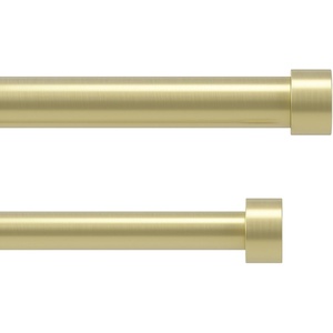 image:imageUmbra Cappa Double Curtain Rod Includes 2 Matching Finials Brackets amp Hardware 66 to 120Inch BlackGold