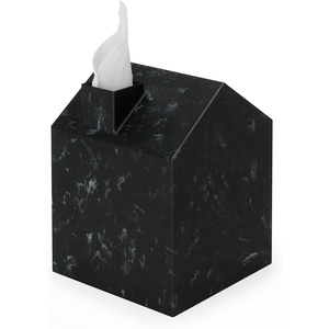 image:imageUmbra Casa Tissue Box Cover House Shaped Kleenex Box Holder Square White  Adds decorative touch to rooms easy one hand retrieval wipe with damp cloth durable plasticOcean Black