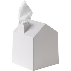 image:imageUmbra Casa Tissue Box Cover House Shaped Kleenex Box Holder Square White  Adds decorative touch to rooms easy one hand retrieval wipe with damp cloth durable plasticWhite