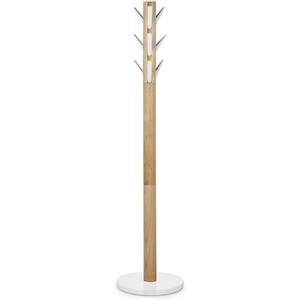 image:imageUmbra Flapper Coat Rack Flip Down Clothing Rack 9 Hooks WhiteNaturalWhiteNatural