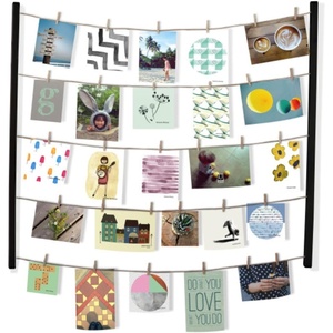 image:imageUmbra Hangit Photo Collage Fame  DIY Picture Hangers Collage Picture Frames for Wall 26x30 WhiteBlack