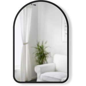 image:imageUmbra Hubba Arched Wall Mirror with Metallic Frame Modern Style for Bathroom Entryway Living Room and More 34 x 36Inch TitaniumBlack