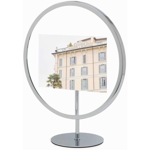 image:imageUmbra Infinity Picture Frame Floating Photo Display for Desk or Wall 5X7 MAT BRASChrome