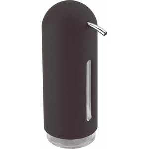 image:imageUmbra Penguin Soap Pump Kitchen Liquid Hand Soap Dispenser 12 OZ Black  Soft touch finish smooth press action wide opening for refills durable acrylicBlack