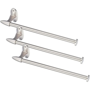image:imageUmbra Stream Metal Wall Mount Paper Towel Holder  Sleek Paper Towel Holder Great for The Kitchen Nickel1 Count Pack of 3