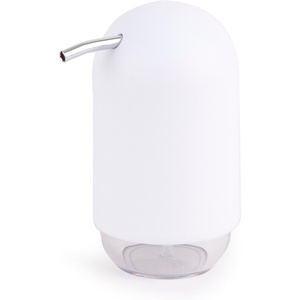 image:imageUmbra Touch Hand Soap Dispenser Plastic Liquid Pump Bottle Durable and Refillable for Bathroom or Kitchen Sink Slate BlueWhite
